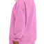 WIHOLL Womens Oversized Sweatshirts Crewneck Long Sleeve Tops Fleece Pullover Fall Fashion Clothes with Pocket Pink XX-Large